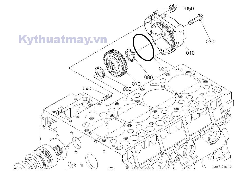 bánh răng truyền động bơm thủy lực